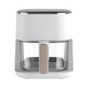 Kels 3 ltr Barsha Air Fryer Glass - Krem Beige Alat Masak Goreng Pembuat Makanan Penggoreng Tanpa Minyak Elektronik Dapur
