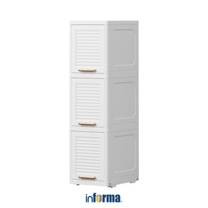 Informa Finny Laci Penyimpanan 5 Tingkat - Putih Laci Kabinet Serbaguna Cabinet Penyimpanan Indoor Multifunctional Drawer Storage Furniture Rumah