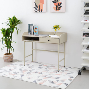 Informa Petra Meja Kantor - Krem Office Table Furnitur Kantor Meja Kerja Belajar Serbaguna