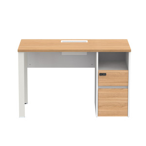 Informa Sieben Meja Kantor 120 Va - Cokelat/Putih Office Table Furnitur Kantor Meja Kerja Belajar Serbaguna