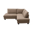 Informa Bryn Sofa L Sectional Fabric - Cokelat Tempat Duduk Empuk Sofa Bentuk L Ruang Tamu Furniture Indoor Rumah Fabric Couch