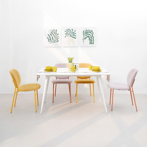 Informa Emory Meja Makan - Putih Dining Table Dinner Table Meja Kursi Ruang Makan Aesthetic Furniture Dining Room