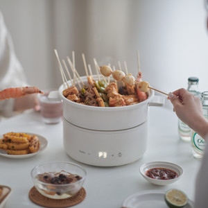 Informa Kels 3 ltr Owny Panci Elektrik Multifungsi - Putih Multifunction Electric Pan Kuali Pot Listrik Peralatan Masak Perlengkapan Dapur