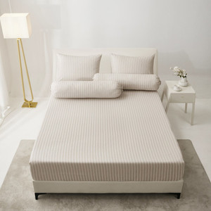 Informa 180X200 cm Set 5 Pcs Seprai King Microfiber Yada - Cokelat Sprei Motif Seprai Aesthetic Seprei Sheet Set Bed Sheet Aksesoris Tempat Tidur Set Sarung Bantal Sarung Guling