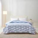 Informa 240X210 cm Bed Cover Yael - Biru Selimut Ranjang Motif Pelapis Tempat Tidur Blanket Aksesoris Tempat Tidur