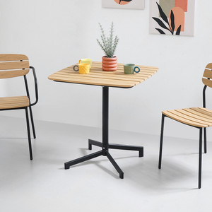 Informa Frolley Meja Teras - Hitam Meja Luar Ruangan Garden Table Balcony Desk Furnitur Taman Outdoor Furniture