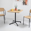 Informa Frolley Meja Teras - Hitam Meja Luar Ruangan Garden Table Balcony Desk Furnitur Taman Outdoor Furniture