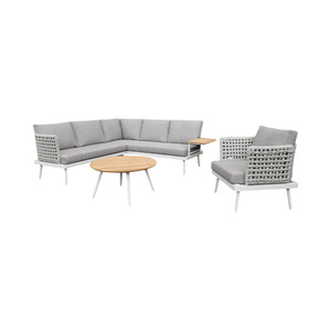 Informa Malaga Set Kursi & Meja Teras - Krem Beige Balcony Table Chair Furniture Outdoor Serbaguna Furnitur Rumah Tempat Duduk Kursi Halaman