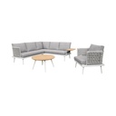 Informa Malaga Set Kursi & Meja Teras - Krem Beige Balcony Table Chair Furniture Outdoor Serbaguna Furnitur Rumah Tempat Duduk Kursi Halaman