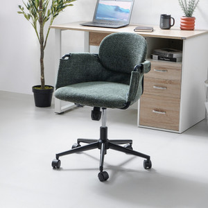 Informa Hilary Kursi Kantor Sandaran Rendah - Hijau Tempat Duduk Kerja Dengan Roda Office Chair Kursi Staff Karyawan Furniture Indoor Kantor