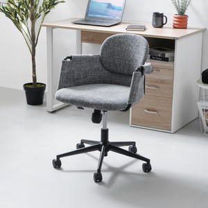 Informa Hilary Kursi Kantor Sandaran Rendah - Abu-Abu Tua Tempat Duduk Kerja Dengan Roda Office Chair Kursi Staff Karyawan Furniture Indoor Kantor