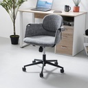 Informa Hilary Kursi Kantor Sandaran Rendah - Abu-Abu Tua Tempat Duduk Kerja Dengan Roda Office Chair Kursi Staff Karyawan Furniture Indoor Kantor