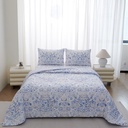 Informa 180X200 cm Set 6 Pcs Seprai King Microfiber Verla Sprei Motif Seprai Aesthetic Seprei Sheet Set Bed Sheet Aksesoris Tempat Tidur Set Sarung Bantal Sarung Guling