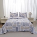 Informa 120X200 cm Set 4 Pcs Seprai Single Microfiber Veda D Sprei Motif Seprai Aesthetic Seprei Sheet Set Bed Sheet Aksesoris Tempat Tidur Set Sarung Bantal Sarung Guling