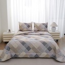 Informa 160X200X30 cm Set 6 Pcs Seprai Queen Microfiber Varden Sprei Motif Seprai Aesthetic Seprei Sheet Set Bed Sheet Aksesoris Tempat Tidur Set Sarung Bantal Sarung Guling