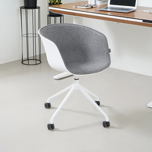 Informa Ellon Kursi Kantor Sandaran Rendah - Abu-Abu Tempat Duduk Kerja Dengan Roda Office Chair Kursi Mesh Staff Karyawan Furniture Indoor Kantor