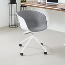Informa Ellon Kursi Kantor Sandaran Rendah - Abu-Abu Tempat Duduk Kerja Dengan Roda Office Chair Kursi Mesh Staff Karyawan Furniture Indoor Kantor