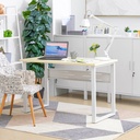Informa Kairo Meja Kantor Metal - Putih Office Table Furnitur Kantor Meja Kerja Belajar Minimalis Serbaguna