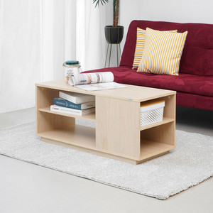 Informa Rana Meja Tamu Rectangle - Cokelat Maple Coffee Table Meja Ruang Tamu Serbaguna Meja Sofa Persegi Panjang Furniture Rumah Aesthetic