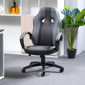 Informa Uriko Kursi Gaming - Abu-Abu Tempat Duduk Kerja Dengan Roda Office Chair Kursi Managerial Furniture Indoor Kantor