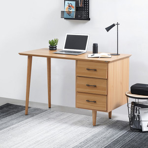 Informa Jakk Meja Kantor - Cokelat Oak Office Table Furnitur Kantor Meja Kerja Belajar Serbaguna