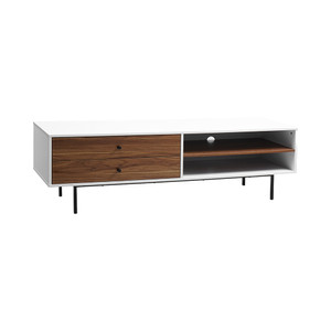 Informa Faye Rak Tv - Putih Walnut Tv Stand Furnitur Indoor Rumah Meja Rak Tivi Tempat Pajangan Televisi