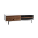 Informa Faye Rak Tv - Putih Walnut Tv Stand Furnitur Indoor Rumah Meja Rak Tivi Tempat Pajangan Televisi