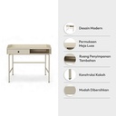 Informa Petra Meja Kantor - Krem Office Table Furnitur Kantor Meja Kerja Belajar Serbaguna