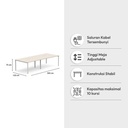 Informa Sieben Meja Rapat 3012 Iw - Putih Meeting Table Meja Kerja Panjang Ruang Rapat Furnitur Kantor