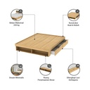 Informa 160X200 cm Gio Tempat Tidur - Euro Oak Ranjang Kasur Divan Tempat Tidur Furniture Kamar Tempat Matras