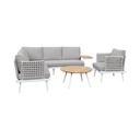 Informa Malaga Set Kursi & Meja Teras - Krem Beige Balcony Table Chair Furniture Outdoor Serbaguna Furnitur Rumah Tempat Duduk Kursi Halaman