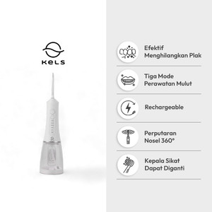 Kels Deepcleanse Water Flosser Alat Pembersih Gigi Air Alat Semprot Gigi Alat Flossing Air Alat Kesehatan
