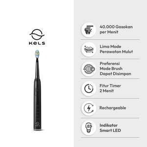 Kels Sikat Gigi Elektrik S22 Electric Toothbrush Sikat Pembersih Gigi Listrik Perlengkapan Kebersihan Mulut