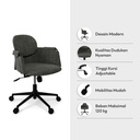 Informa Hilary Kursi Kantor Sandaran Rendah - Hijau Tempat Duduk Kerja Dengan Roda Office Chair Kursi Staff Karyawan Furniture Indoor Kantor