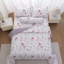 Informa 180X200 cm Set 6 Pcs Seprai King Microfiber Vilma Sprei Motif Seprai Aesthetic Seprei Sheet Set Bed Sheet Aksesoris Tempat Tidur Set Sarung Bantal Sarung Guling