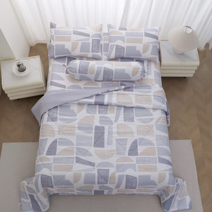 Informa 120X200 cm Set 4 Pcs Seprai Single Microfiber Veda D Sprei Motif Seprai Aesthetic Seprei Sheet Set Bed Sheet Aksesoris Tempat Tidur Set Sarung Bantal Sarung Guling