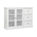 Informa Naco Lemari Kabinet 2 Pintu Dengan Laci 3 Tingkat Lemari Kabinet Serbaguna Cabinet Penyimpanan Indoor Furniture Rumah