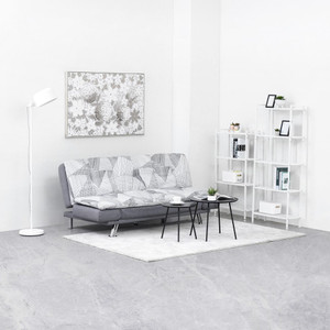 Informa Set 2 Pcs Tybo Meja Tamu & Meja Sisi - Hitam Set Coffee Table And End Table Meja Ruang Tamu Serbaguna Furniture Rumah Aesthetic Meja Sofa