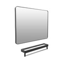 Informa 80 cm Dakota Rak Dinding Kamar Mandi - Hitam Organizer Serbaguna Rak Sabun Shampoo Tempat Peralatan Mandi Bathroom Wall Shelves