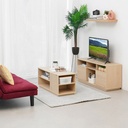 Informa Rana Meja Tamu Rectangle - Cokelat Maple Coffee Table Meja Ruang Tamu Serbaguna Meja Sofa Persegi Panjang Furniture Rumah Aesthetic