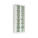 Informa Logan Rak Buku Pintu Kaca - Putih Bookshelf Books Storage Cabinet Kabinet Tempat Buku Dan Majalah Rak Pajangan Serbaguna