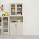 Informa Patto Lemari Arsip Kantor Metal Mid Open - Abu-Abu File Cabinet Lemari Besi Kabinet Tempat Dokumen Arsip Berkas Document Storage Furniture Kantor