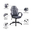 Informa Uriko Kursi Gaming - Abu-Abu Tempat Duduk Kerja Dengan Roda Office Chair Kursi Managerial Furniture Indoor Kantor