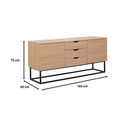 Informa Jesse Rak Tv High - Cokelat Oak Tv Stand Furnitur Indoor Rumah Meja Rak Tivi Tempat Pajangan Televisi