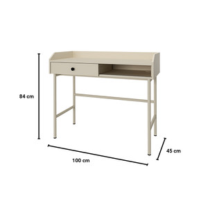 Informa Petra Meja Kantor - Krem Office Table Furnitur Kantor Meja Kerja Belajar Serbaguna