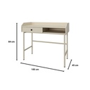 Informa Petra Meja Kantor - Krem Office Table Furnitur Kantor Meja Kerja Belajar Serbaguna