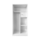 Informa Wilmer Lemari Pakaian 2 Pintu - Putih Wardrobe Storage Kabinet Tempat Simpan Baju Lemari Pintu Ayun Tarik Aesthetic