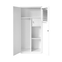Informa Willa Lemari Pakaian 2 Pintu - Putih Wardrobe Storage Kabinet Tempat Simpan Baju Lemari Pintu Ayun Tarik Aesthetic