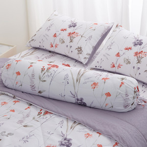 Informa 180X200 cm Set 6 Pcs Seprai King Microfiber Vilma Sprei Motif Seprai Aesthetic Seprei Sheet Set Bed Sheet Aksesoris Tempat Tidur Set Sarung Bantal Sarung Guling
