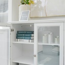 Informa Naco Lemari Kabinet 2 Pintu Dengan Laci 3 Tingkat Lemari Kabinet Serbaguna Cabinet Penyimpanan Indoor Furniture Rumah
